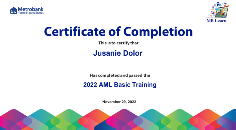 2022 AML Basic Training