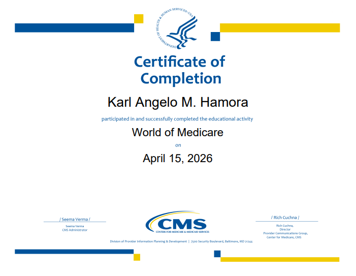 MedVA Certificate