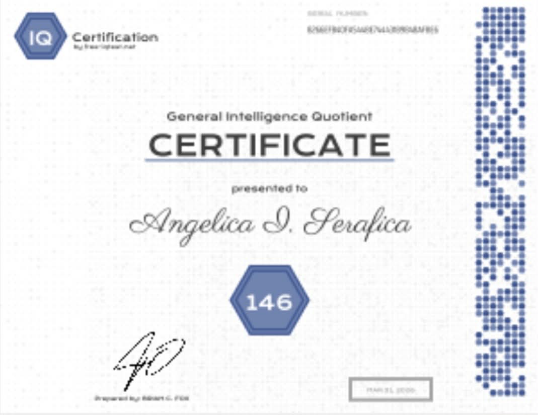 IQ CERTIFICATE