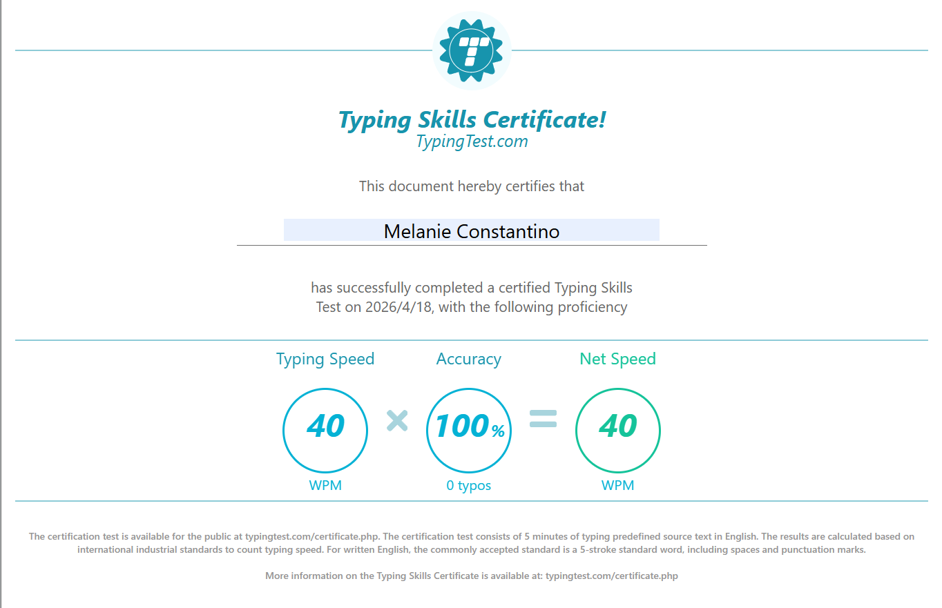 typing test