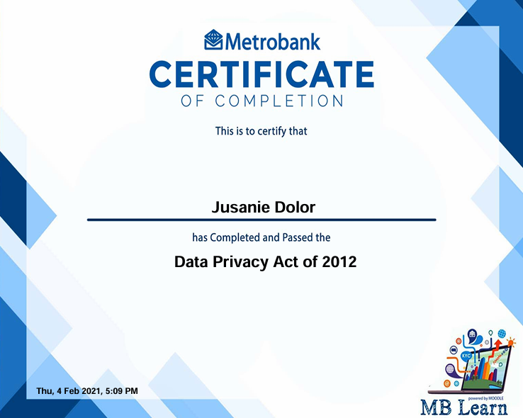 Data Privacy Act