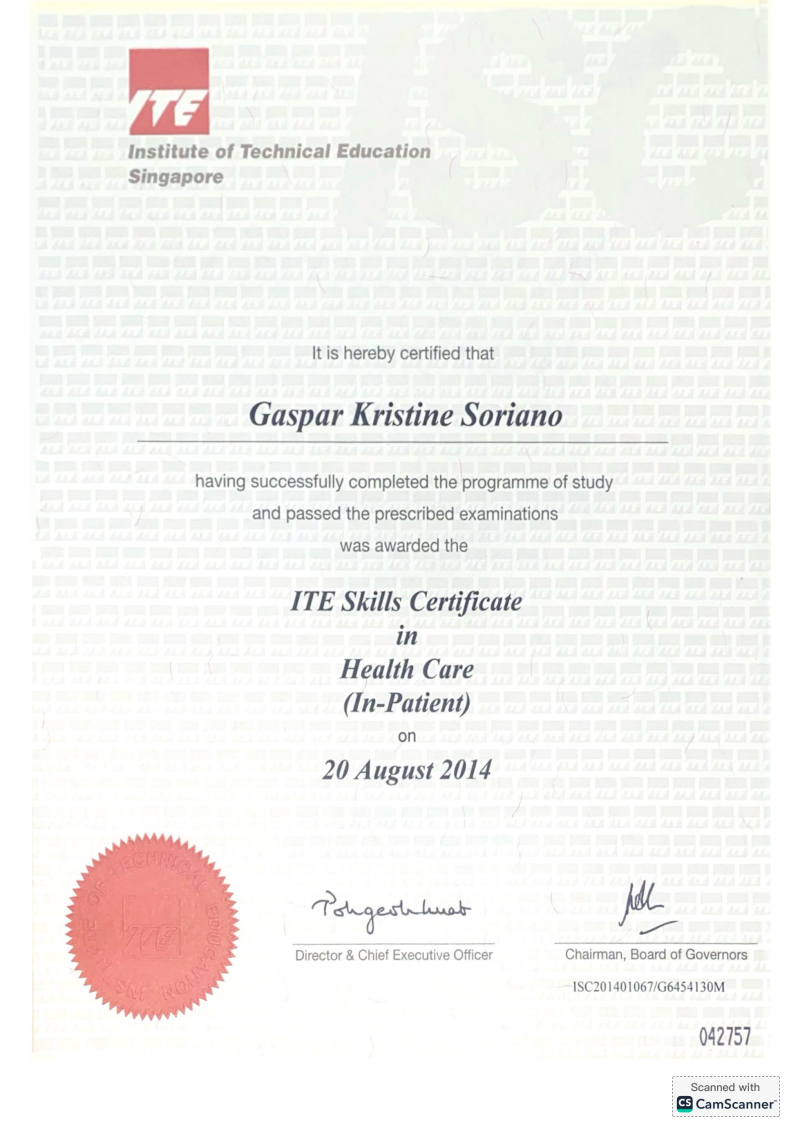 Certificate of Attendance