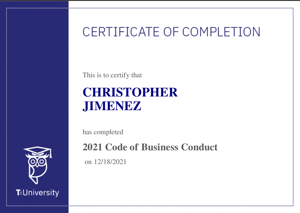 Code of Business Conduct