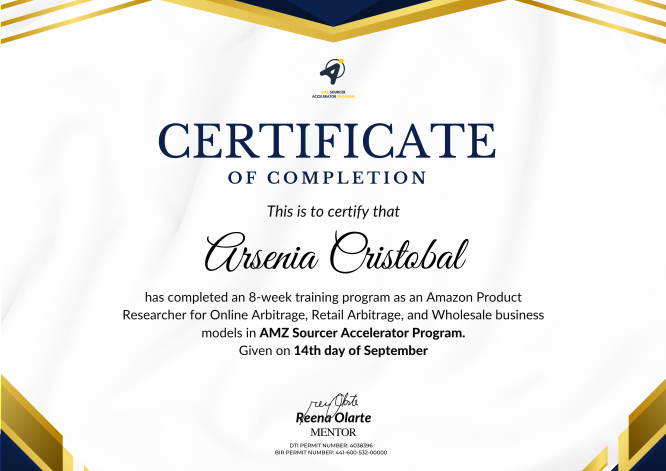 Amazon PR Certificate