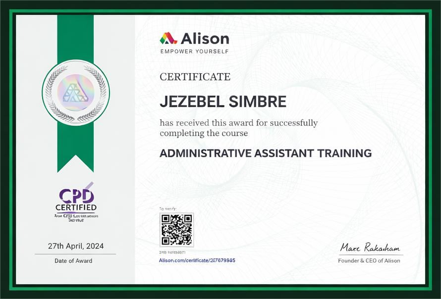 ADMINISTRATIVE ASSISTANT TRAINING