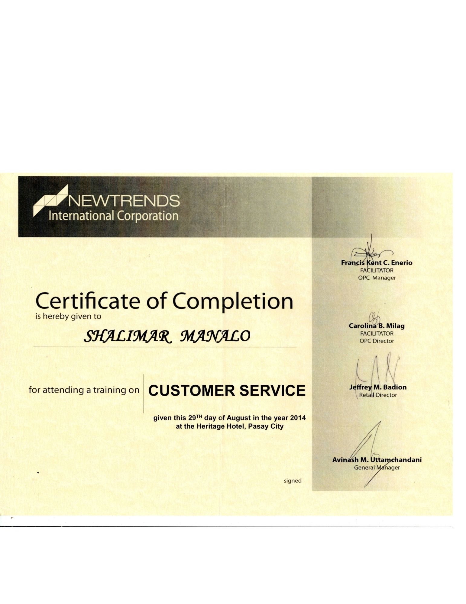 Customer Service Training
