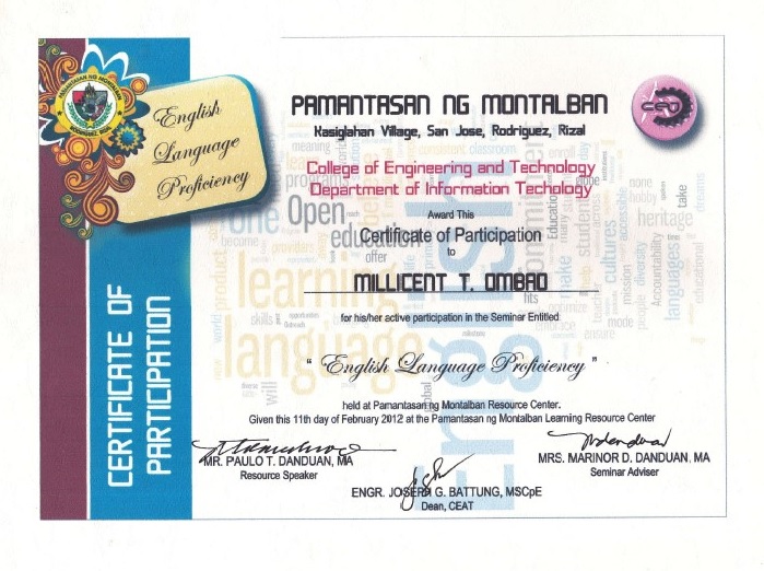 English Language Proficiency