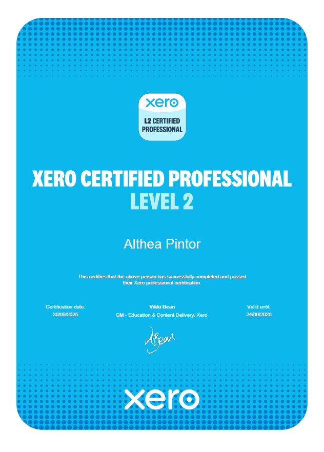 Xero Certified Professional Level 2