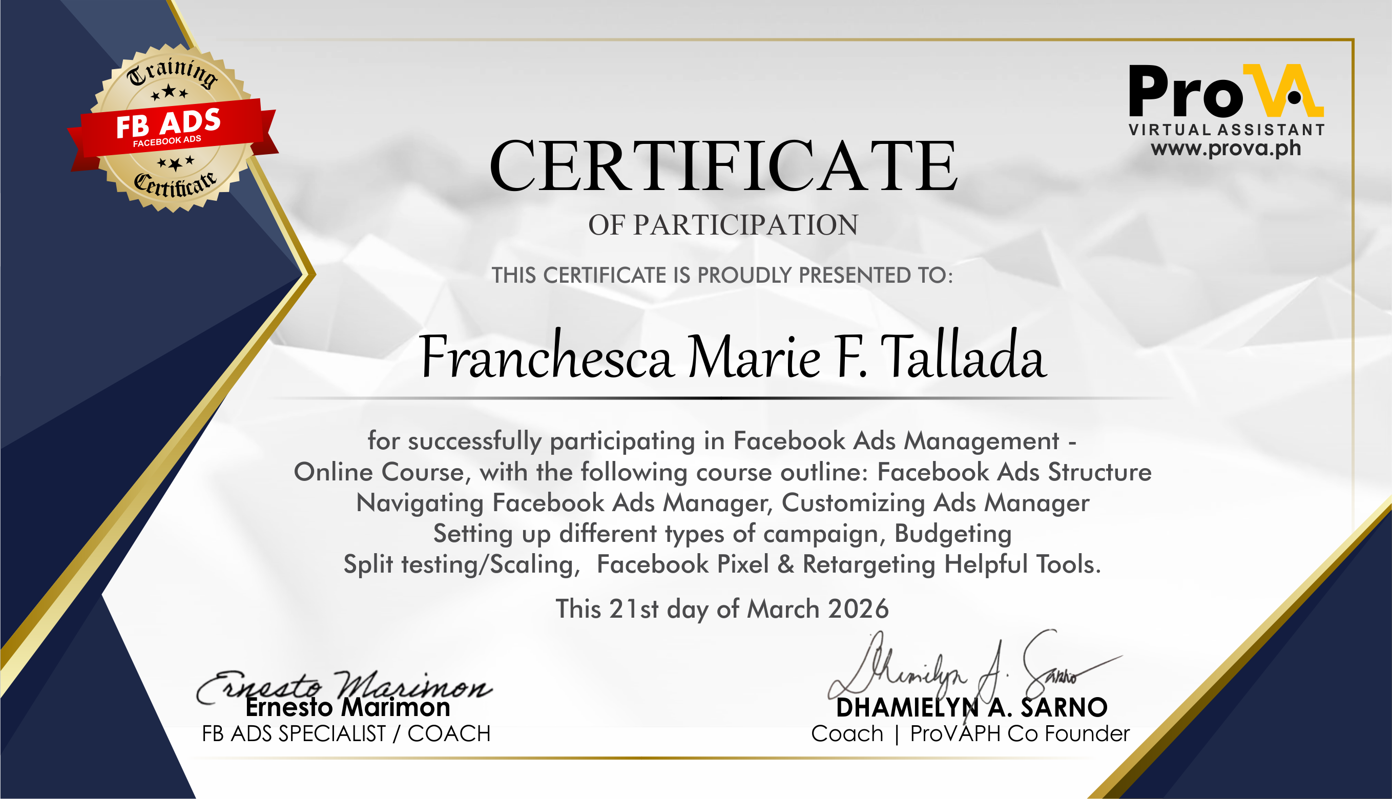 Meta Ads Management Training