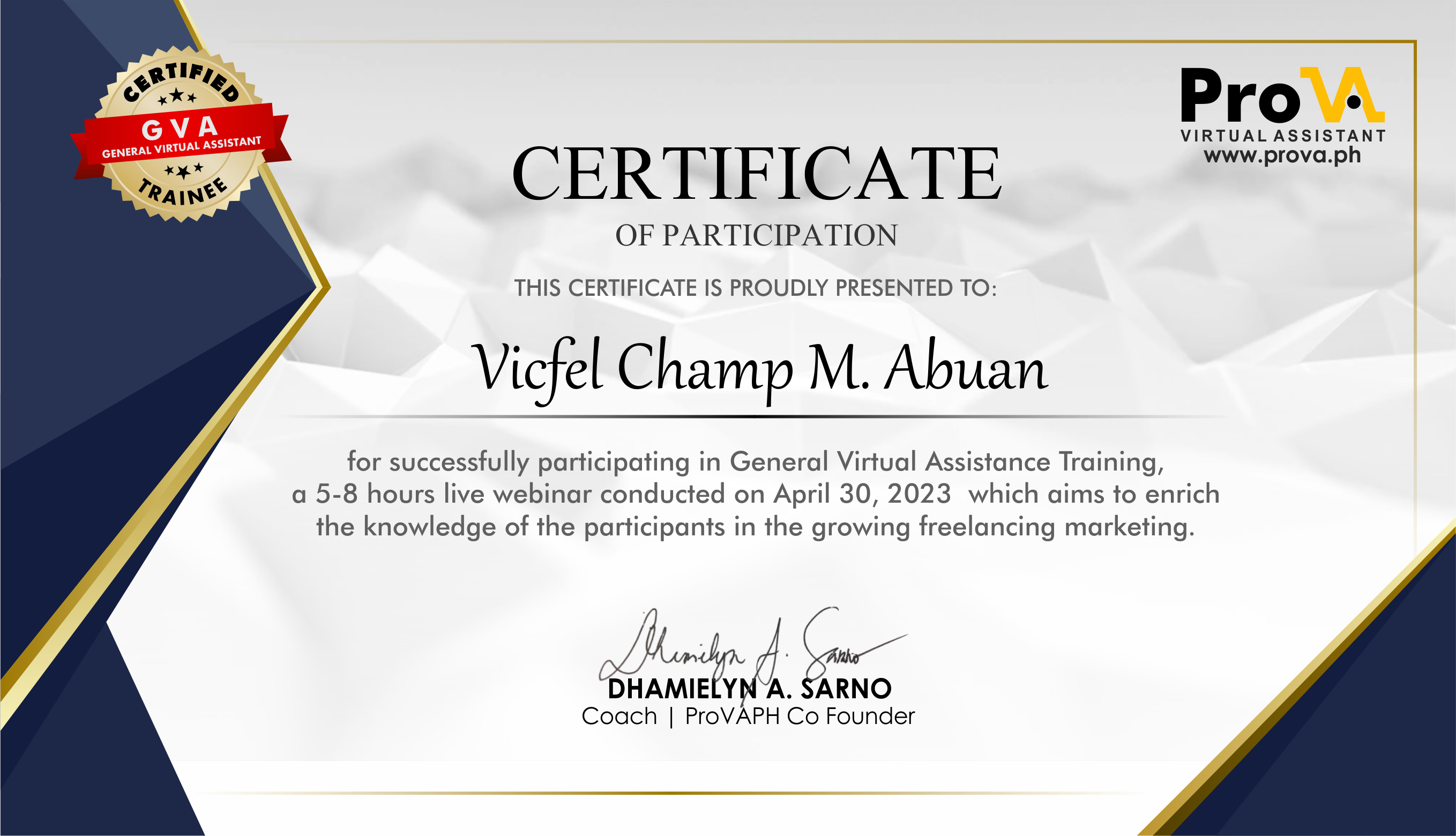 General Vertual Assistant