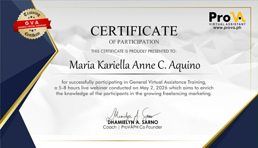 Certificate