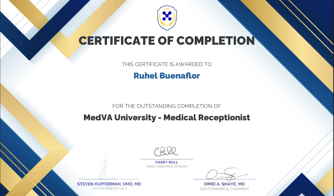 Medical Receptionist