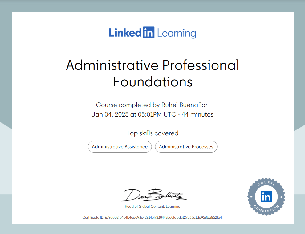 Administrative Professional Foundations
