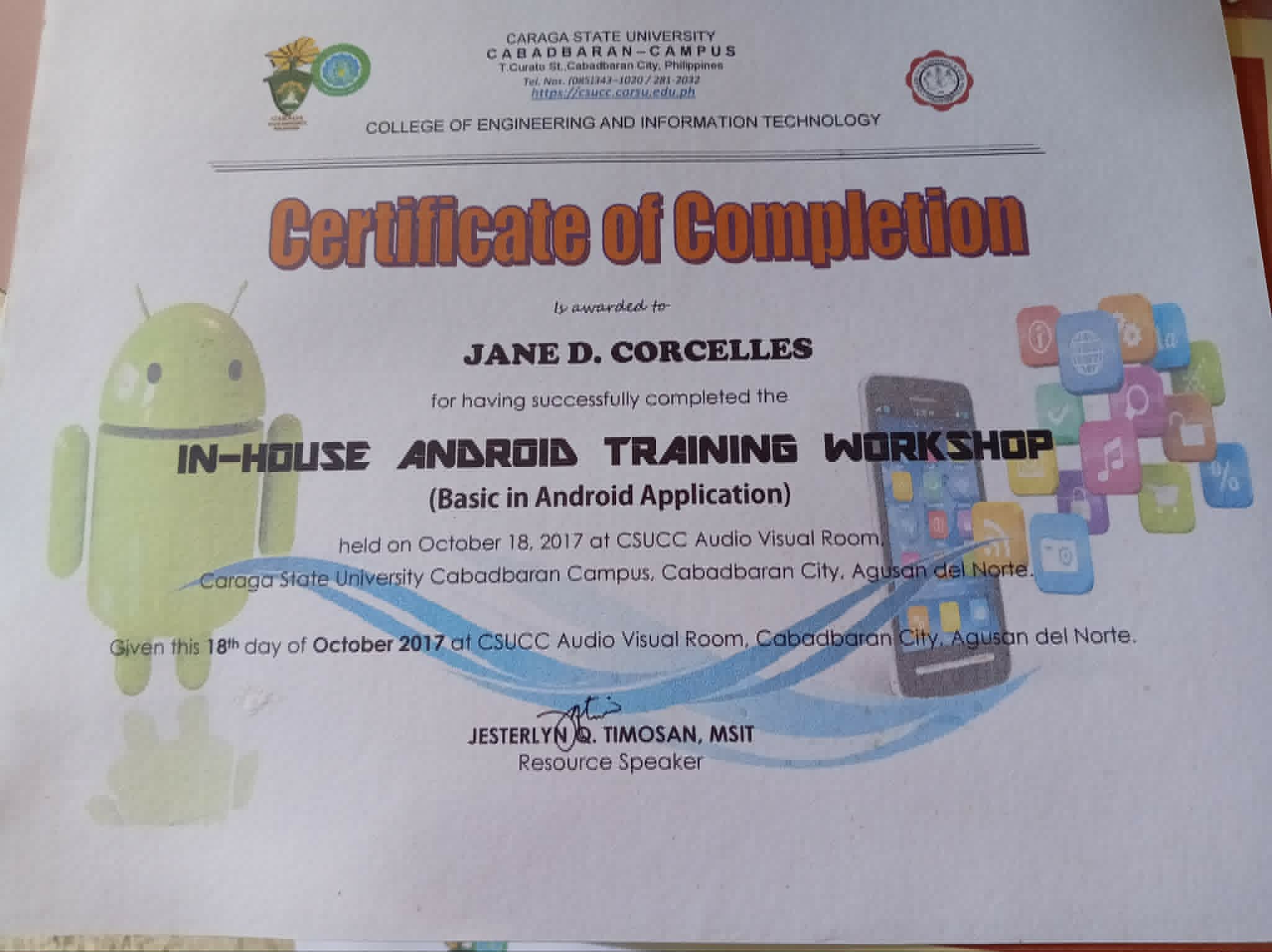In-House Android Training Workshop (Basic in Android Application)