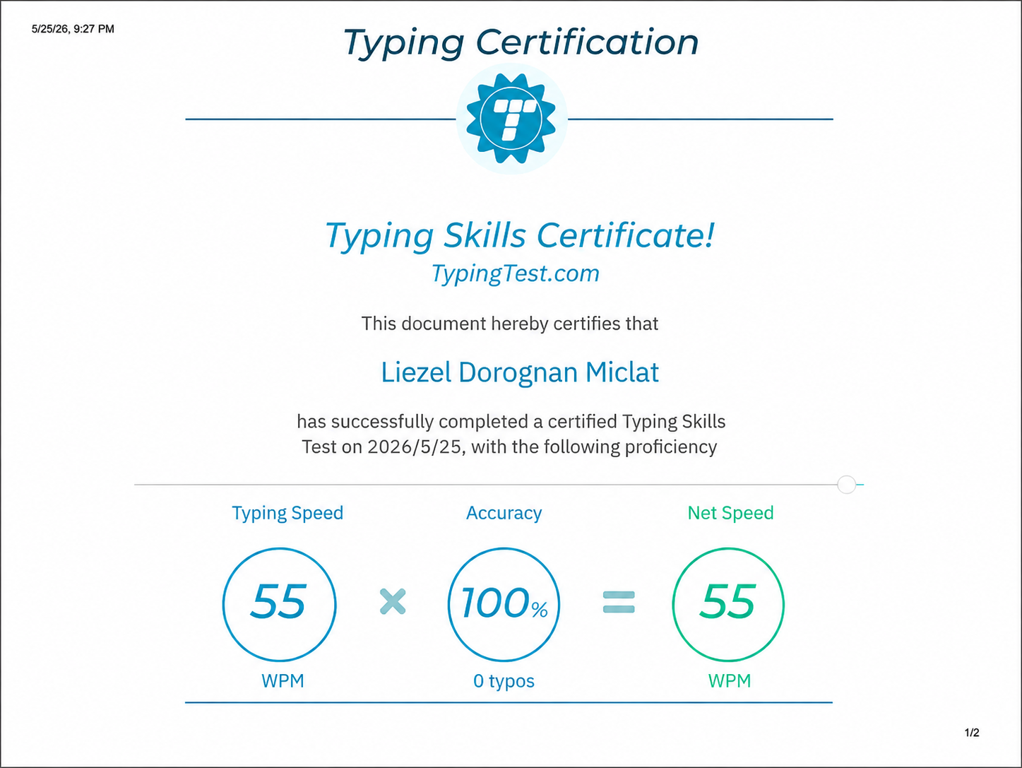 Typing Test