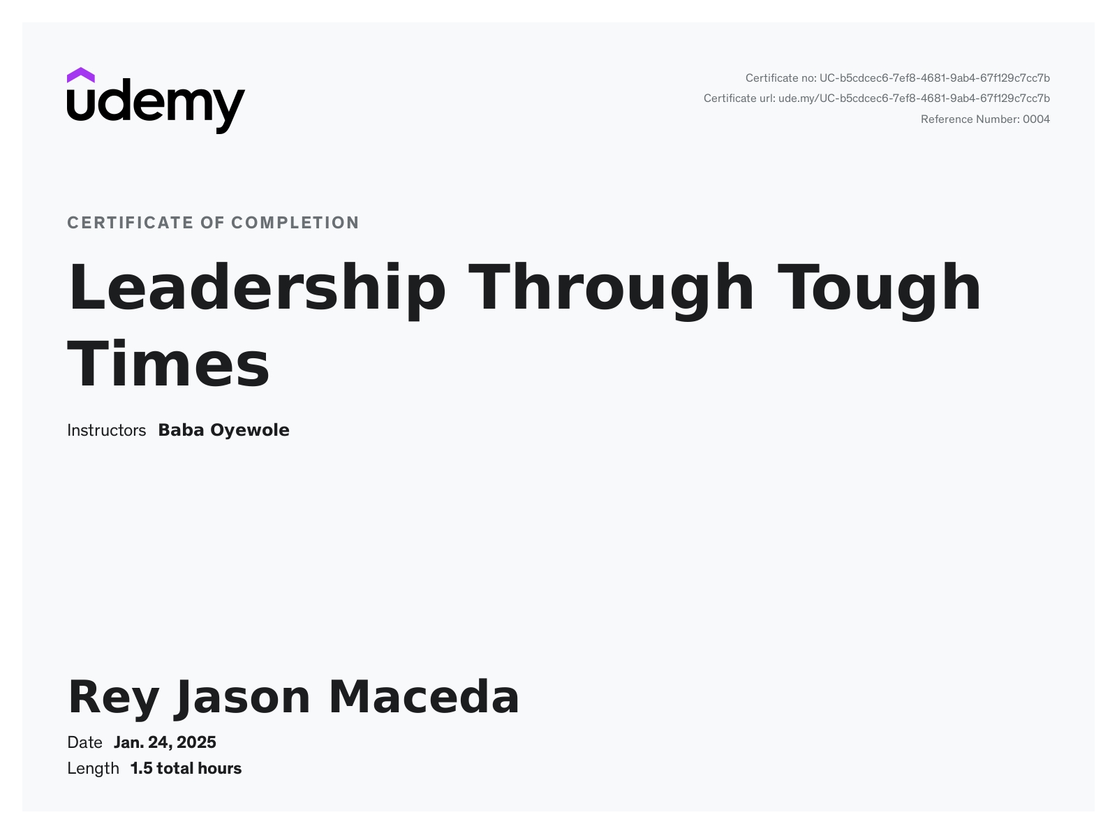 Leadership Through Tough Times