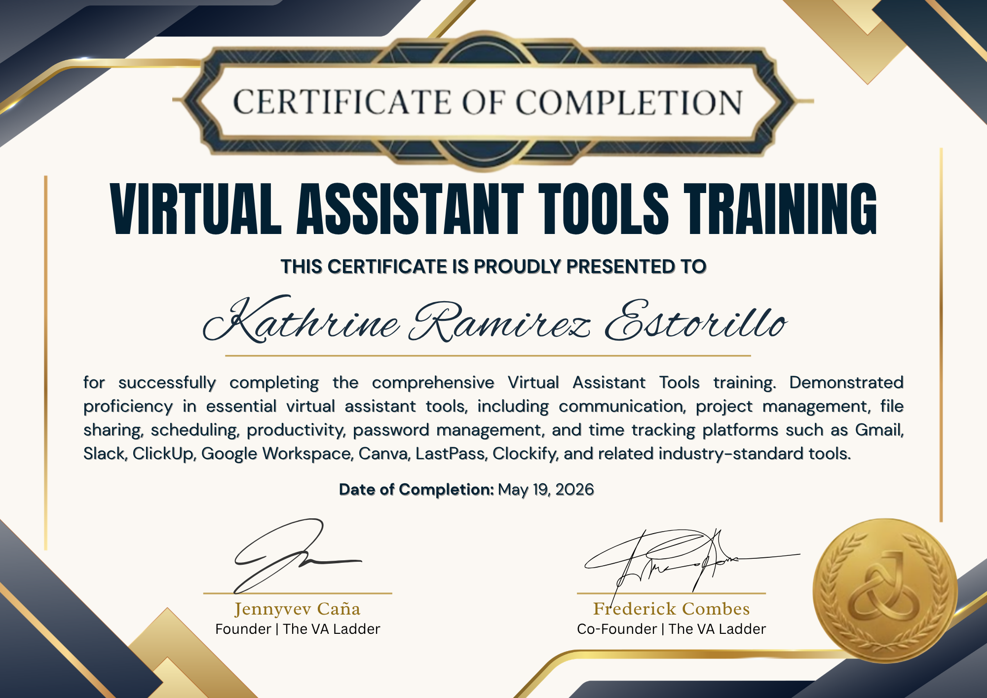 Virtual Assistant Tools Training