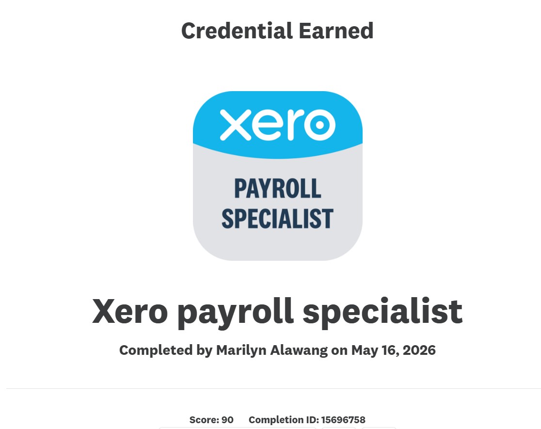 Xero Payroll Specialist