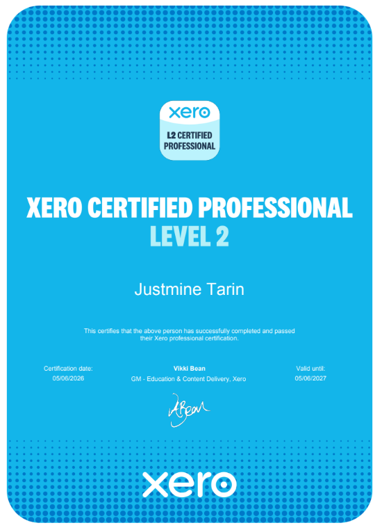 Xero Certified Professional