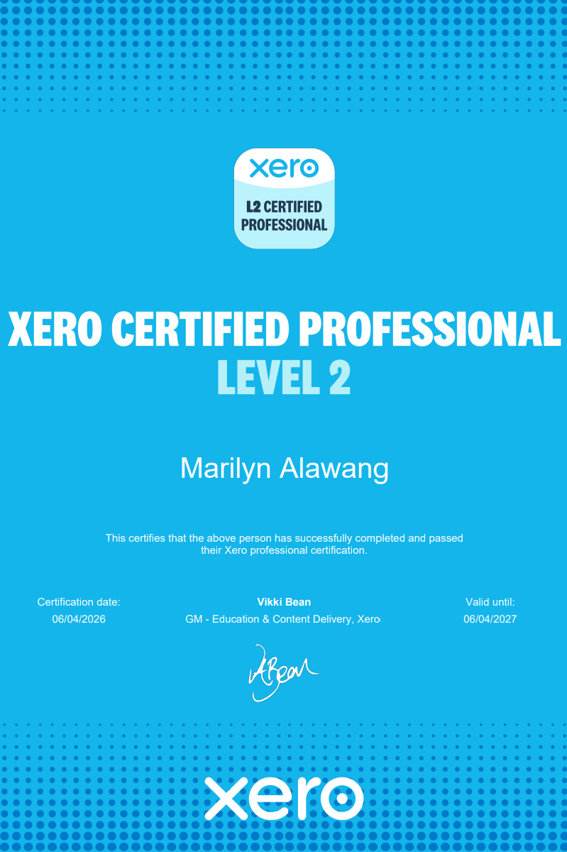 Xero Certified Professional Level 2