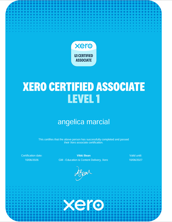 L1 Xero Certified Associate