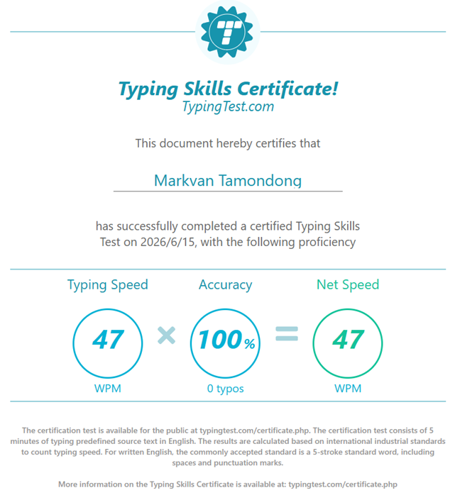 typing test