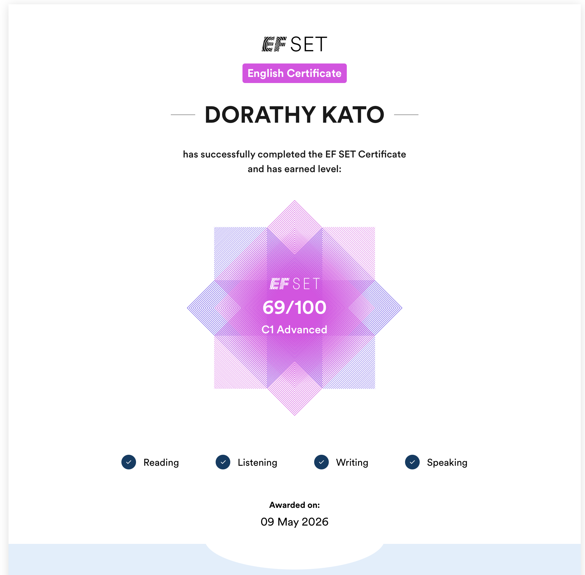 English Test Certification