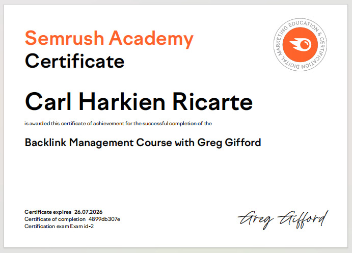 SEMRush Backlink Management