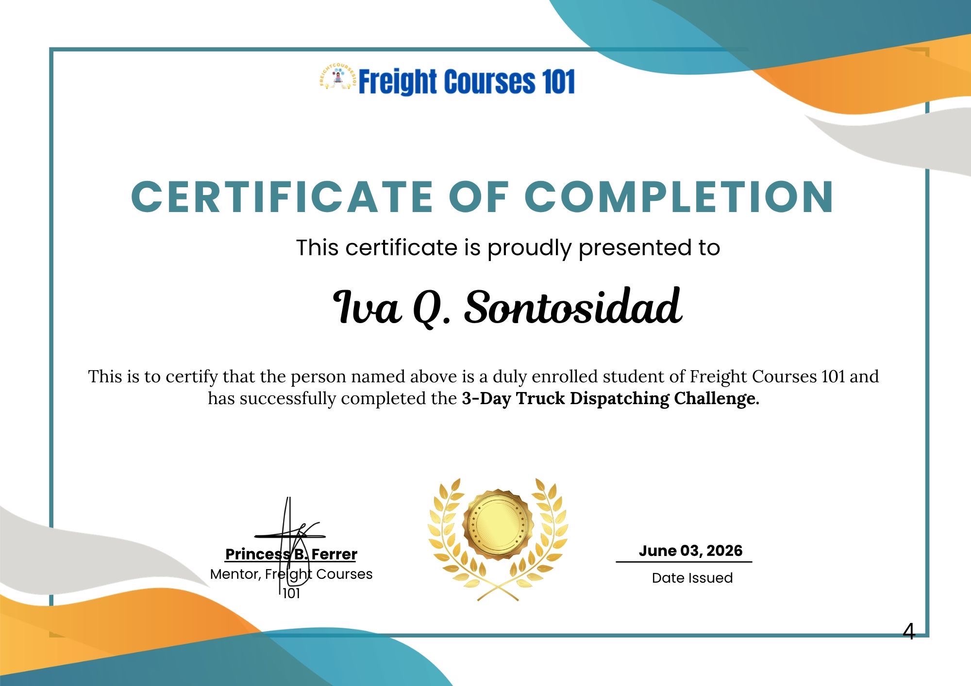 Freight Courses 101