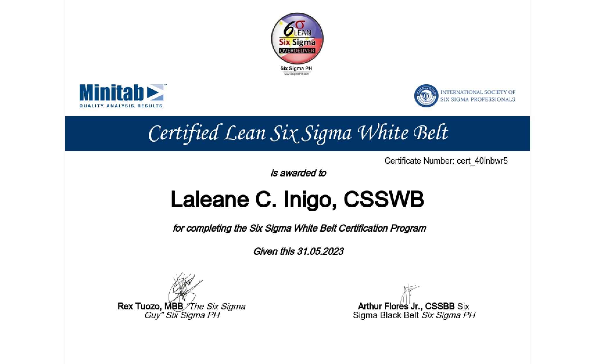 Six Sigma White Belt