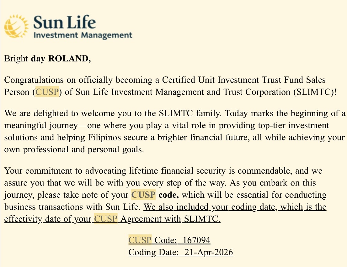 Confirmation as CUSP