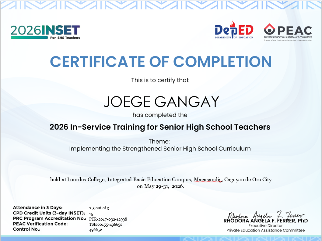 INSET 2026 Training