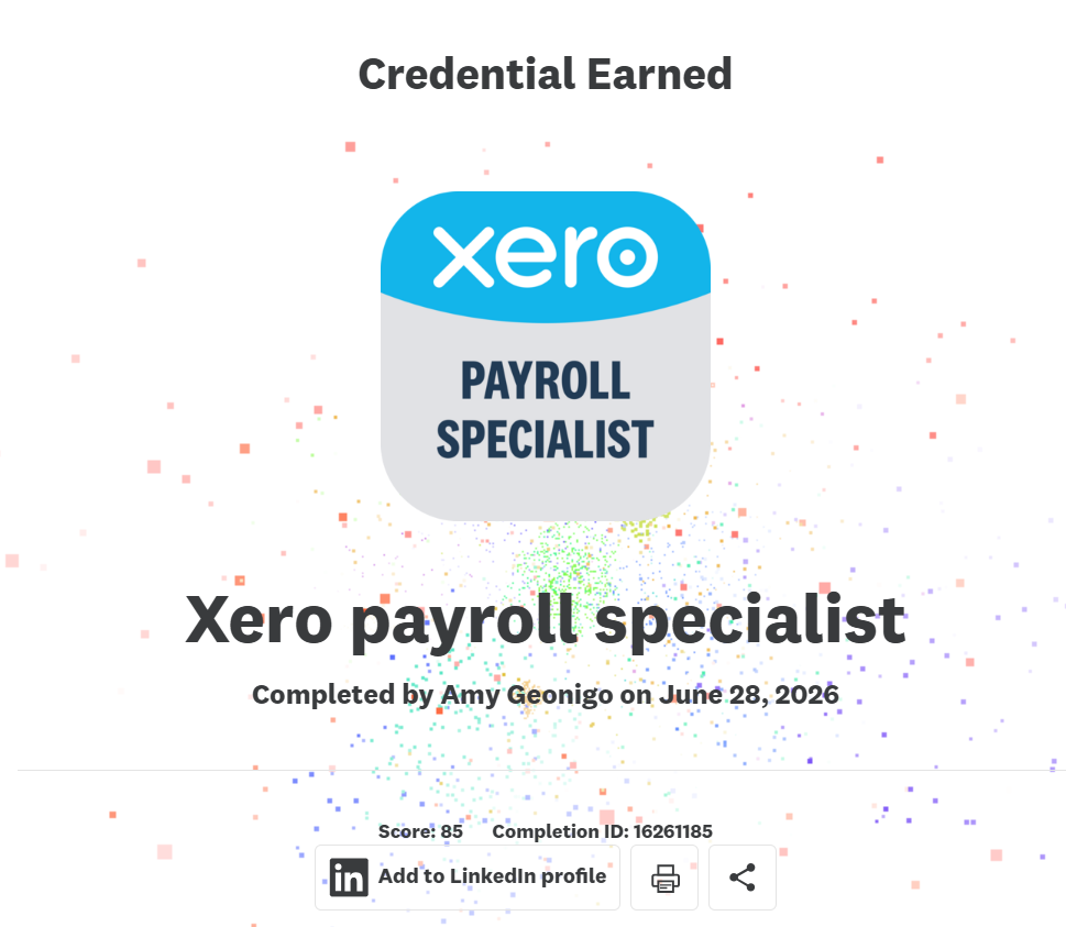 Xero Cert..