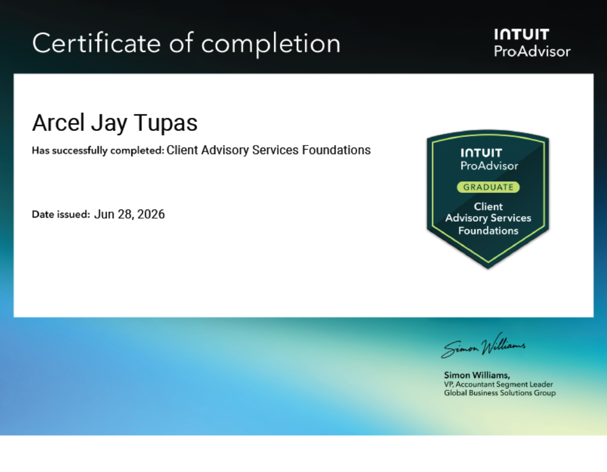 Client Advisory Services Foundations