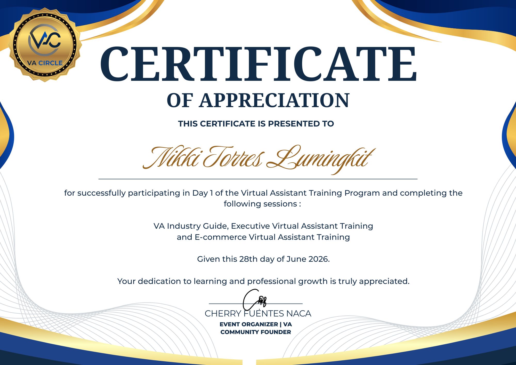 EXECUTIVE VIRTUAL ASSISTANT & E-COMMERCE VIRTUAL ASSISTANT