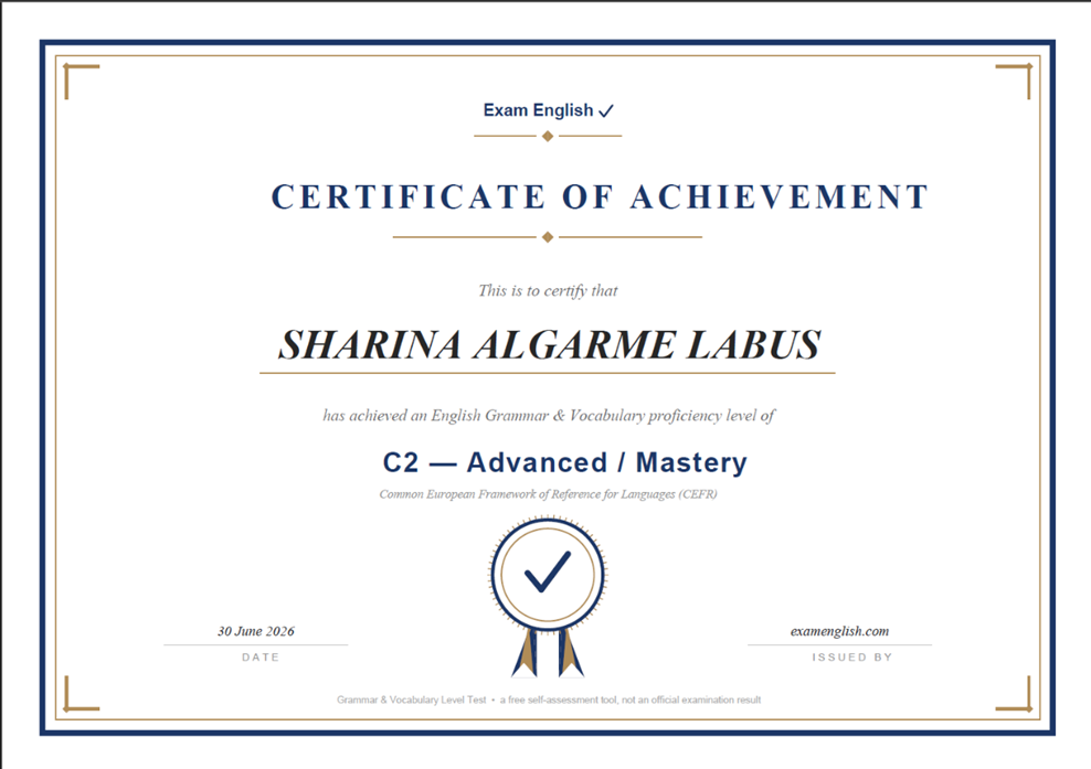 English Grammar & Vocabulary Proficiency (CEFR C2)