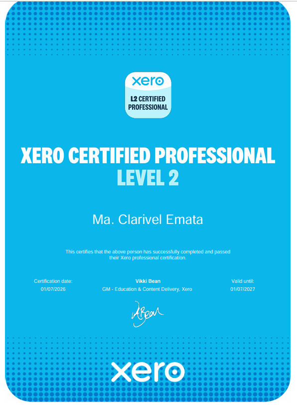 Xero Certified Professional