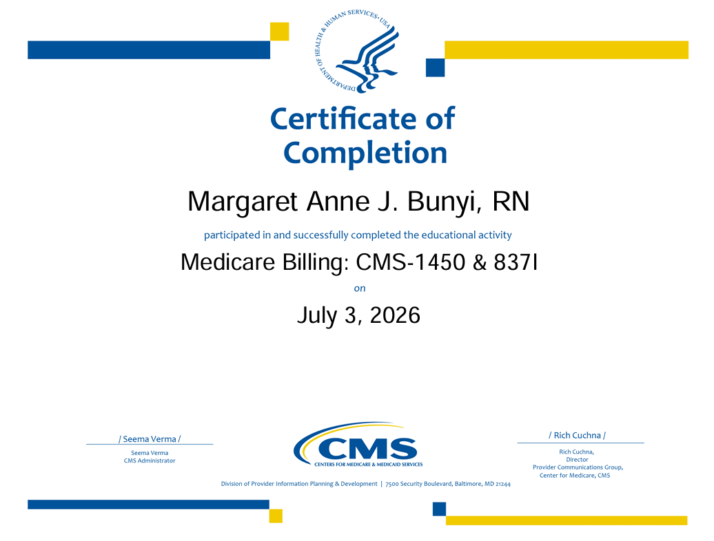 Medical Billing CMS-1450 & 837I