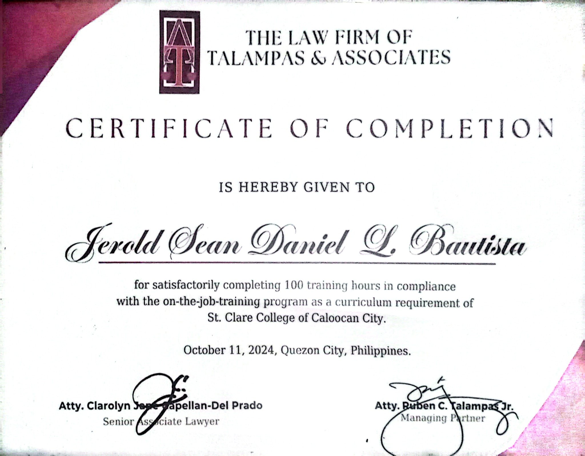 The Law Firm of Talampas and Associates