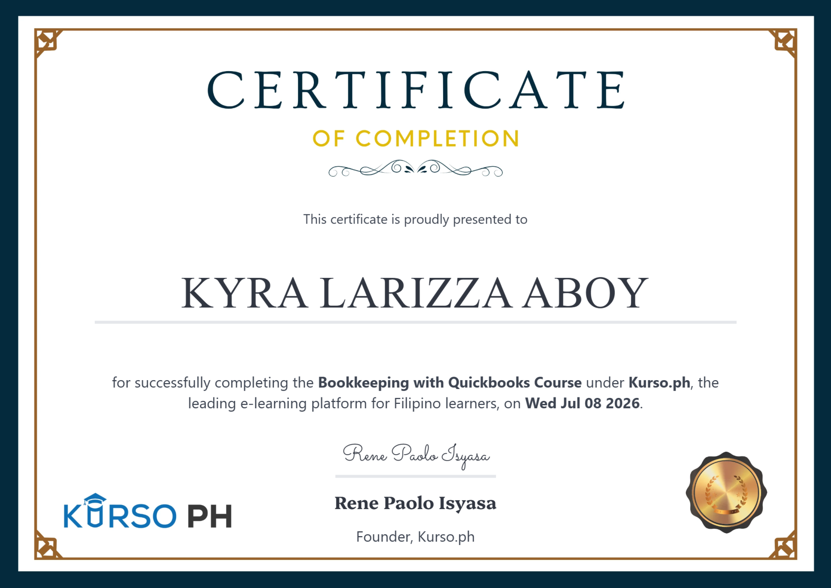 Bookkeeping with Quickbooks Course