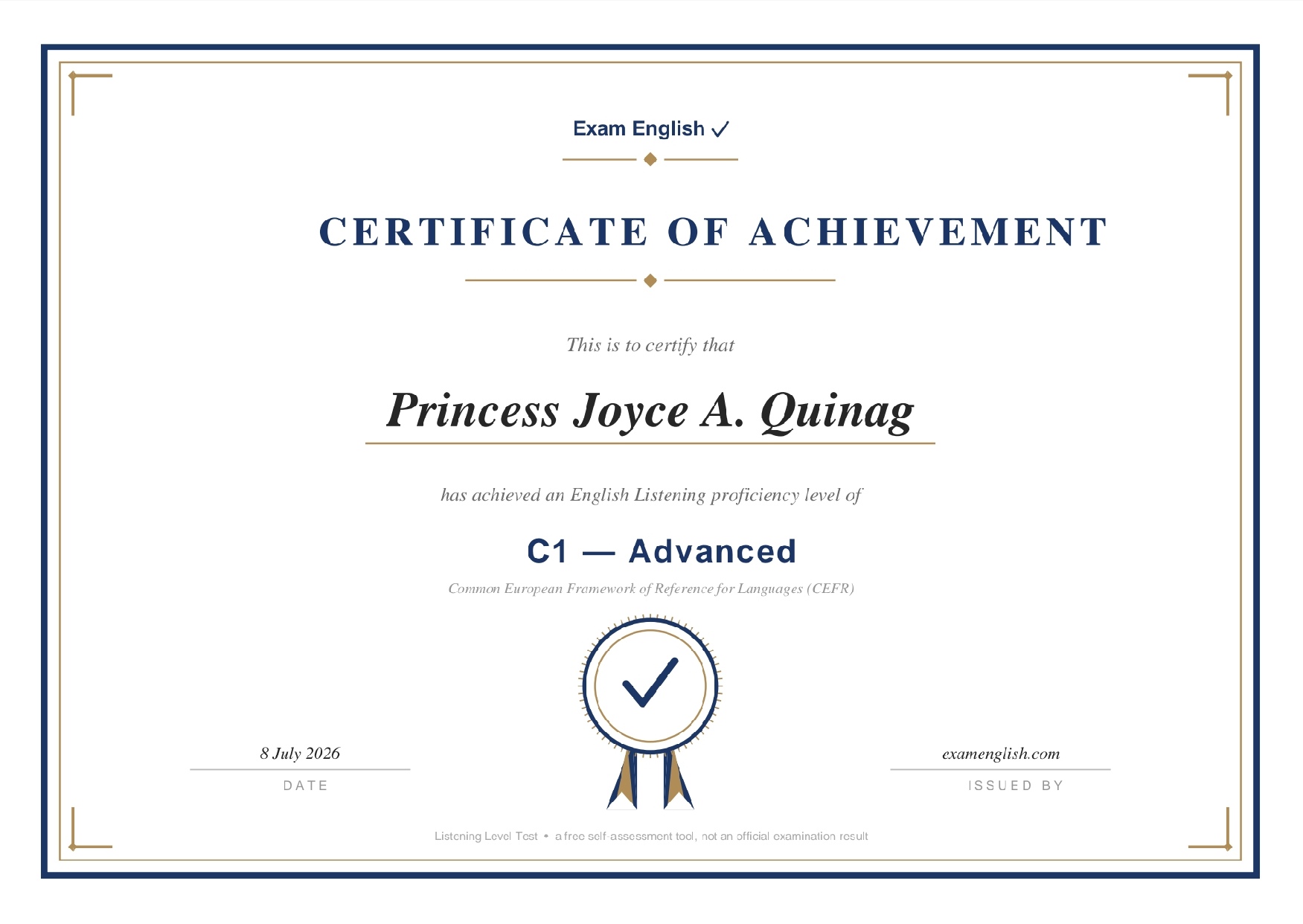 English Listening Proficiency - C1 Level