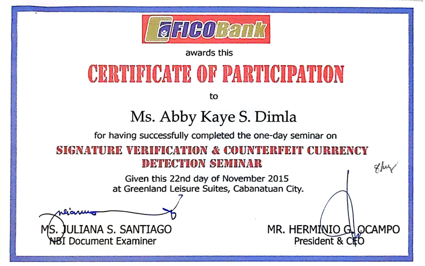 Signature Verification & Counterfeit Currency Detection Seminar