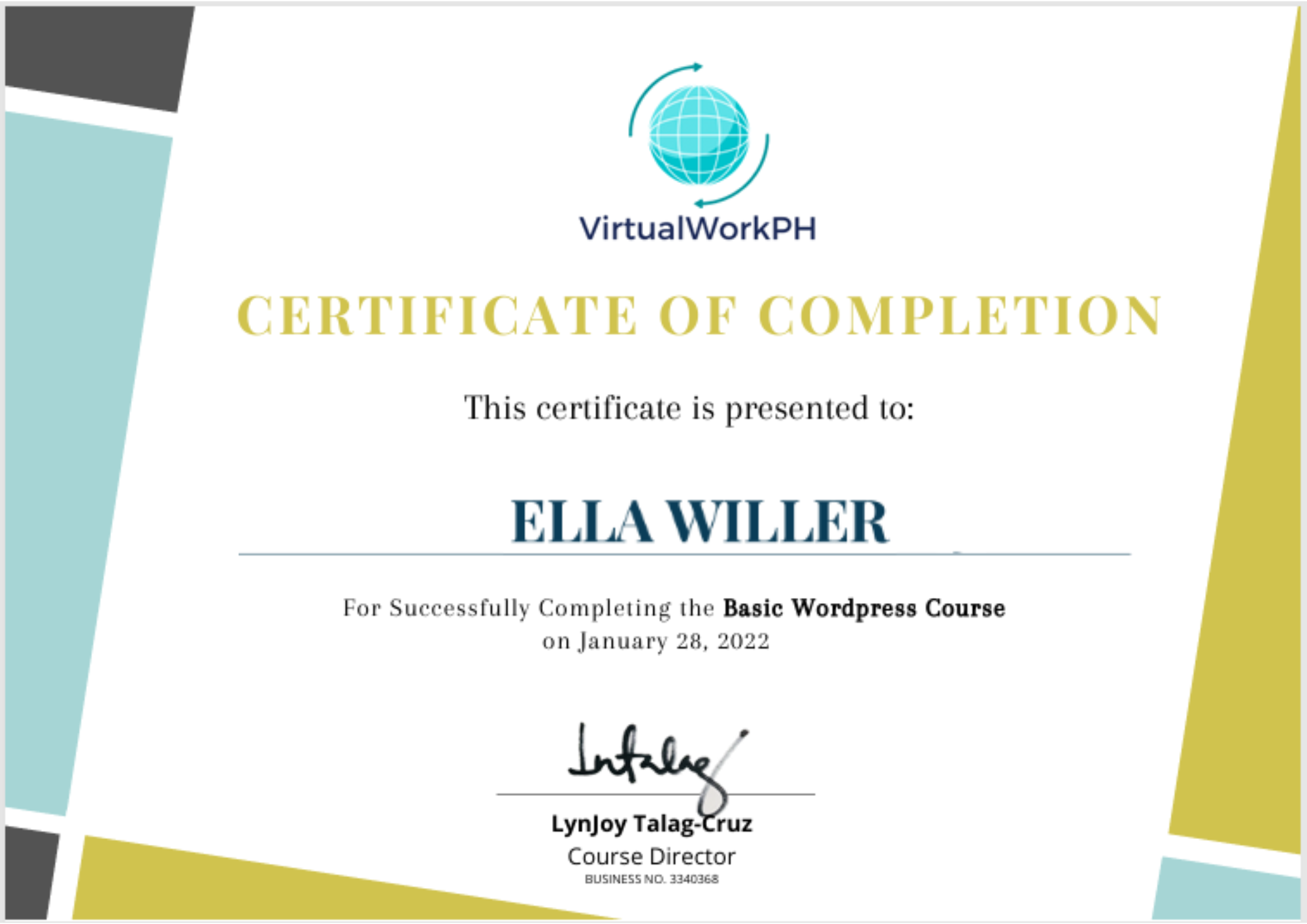 Basic Wordpress Course