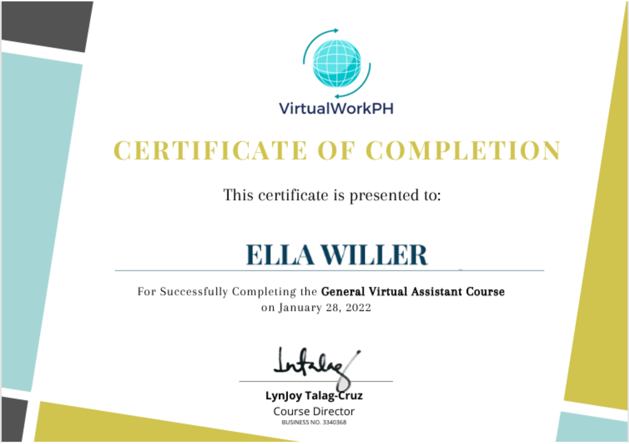 General Virtual Assistant Course