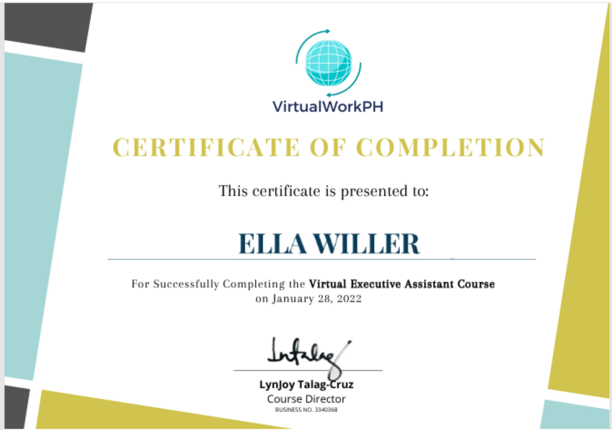 Executive Virtual Assistant Course