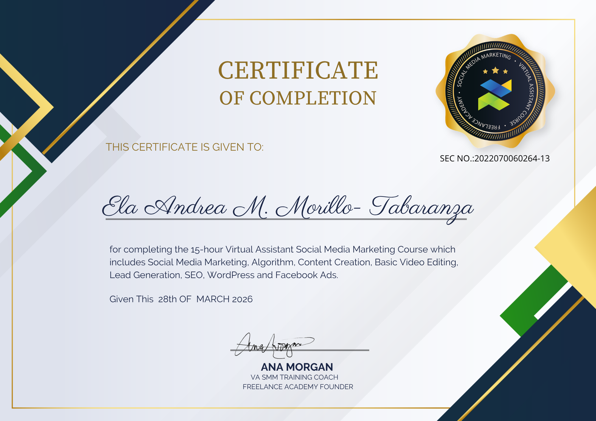 Virtual SMM Course