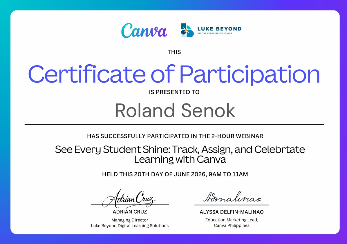 Learning with Canva Training