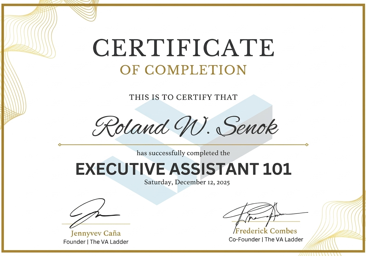 Executive Assistant 101 Training