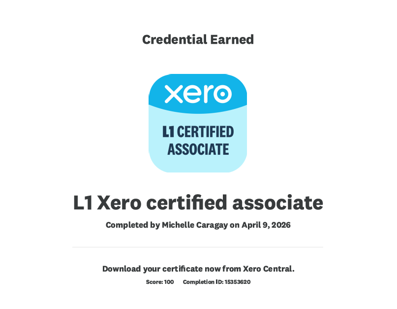 Xero Certification