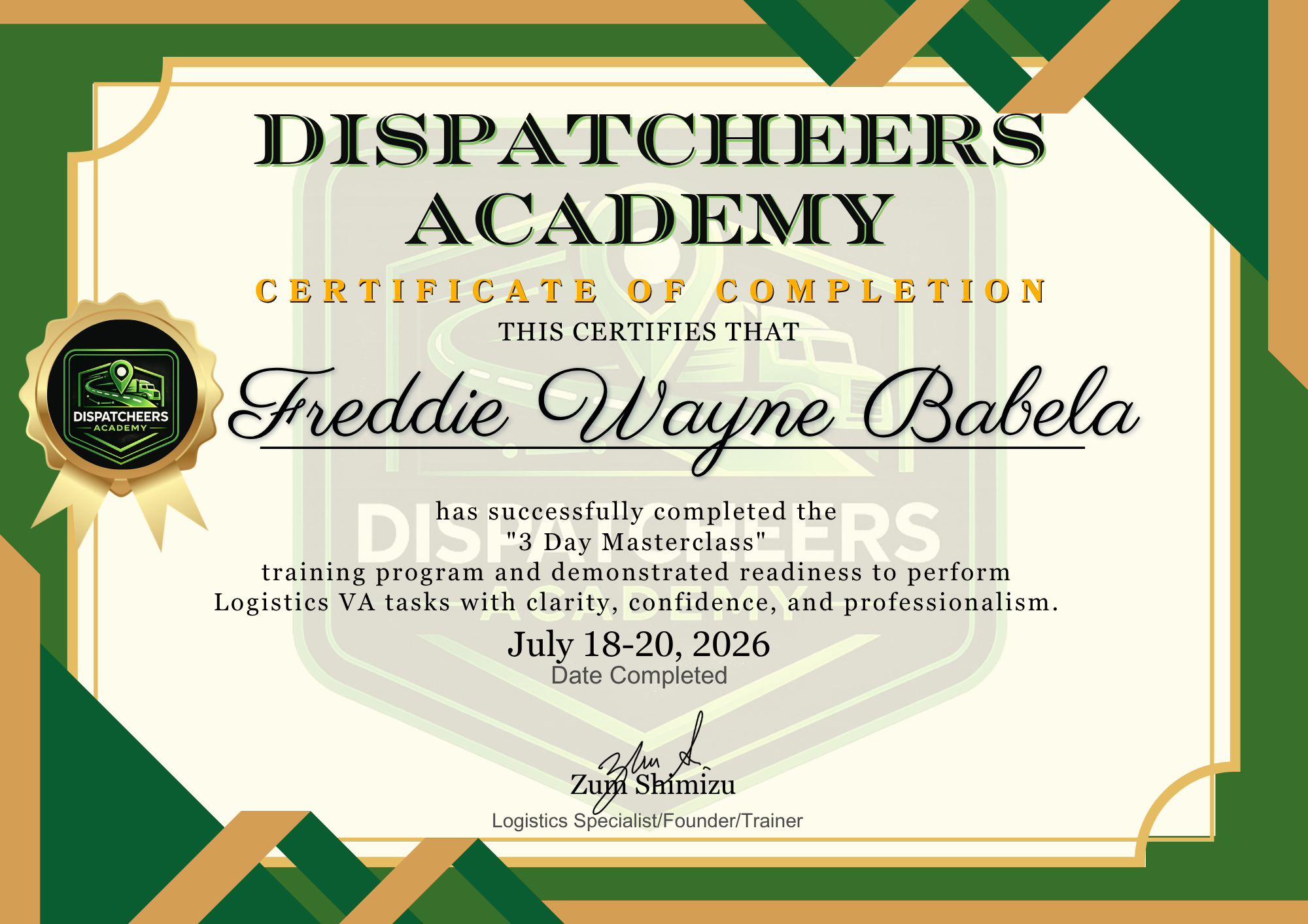 Dispatcheers Academy